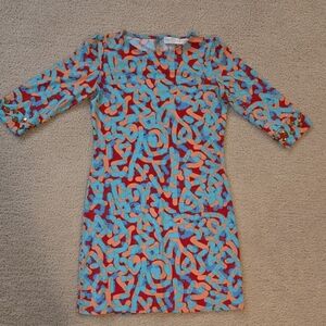 Tracy Negoshian Abstract Pattern Dress